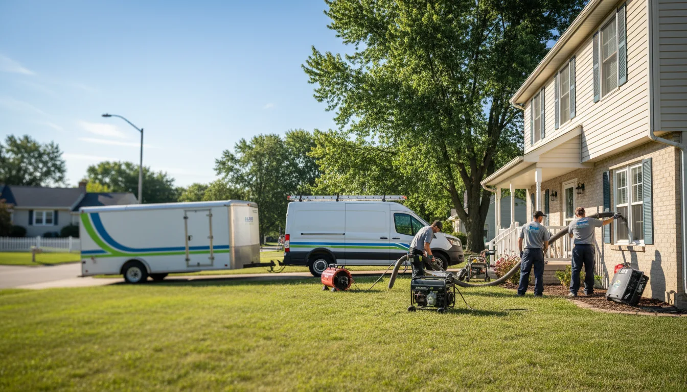 Flooded Basement Restoration And Cleanup With Repair in Grissom Arb, IN near me